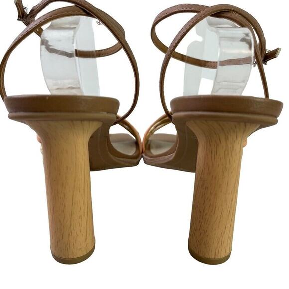 Dolce Vita Quinna Womens Peach Multi Stella Strappy High Heels Sandals Shoes 10 - Picture 13 of 16